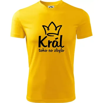 Pánské tričko Král toho co zbylo - Pánské triko Fantasy sportovní (dresovina) - S ( Žlutá )
