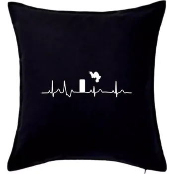 Polštář Parkour ekg - Polštář 50x50 - 50x50 - Pouze potah ( Černá )