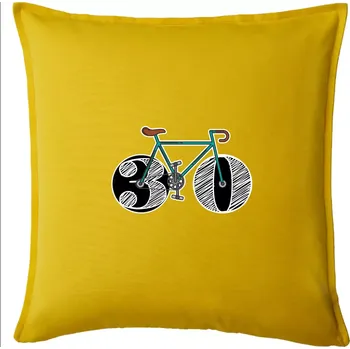 Polštář Narozeniny 30 let na kole - Polštář 50x50 - 50x50 - Pouze potah ( Žlutá )
