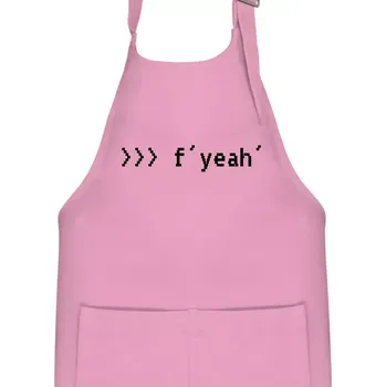 Kuchyňská zástěra Python f yeah - Dětská zástěra na vaření - Univerzální velikost ( Růžová )