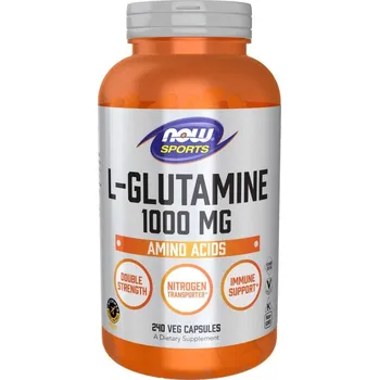Doplněk stravy Now Foods L-Glutamine 1000 mg Double Strength 240 kapslí