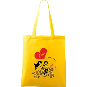 Kolo manželé - Taška bavlněná - 42 x 38 cm ( Žlutá )