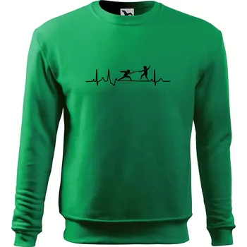 Chlapecké tričko EKG šerm - Mikina Essential dětská - 146 cm/10 let ( Středně zelená )