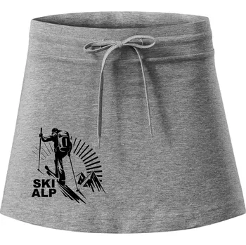 Dámská sukně Skialp trip - Sportovní sukně - two in one - M ( Tmavě šedý melír )