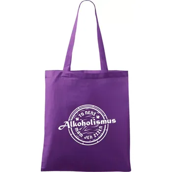 Alkoholismus víno - Taška bavlněná - 42 x 38 cm ( Fialová )
