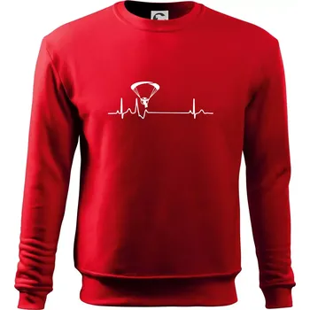 EKG paramotor - Mikina Essential dětská - 158 cm/12 let ( Červená )