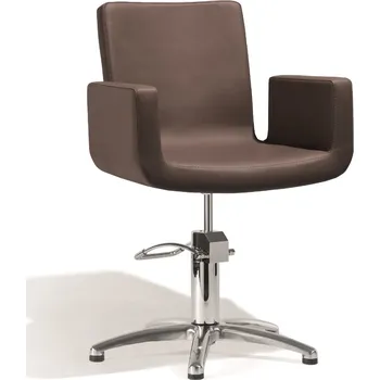 Sibel Kadeřnické křeslo Attractio hnědé Podstava: Čtverec XM