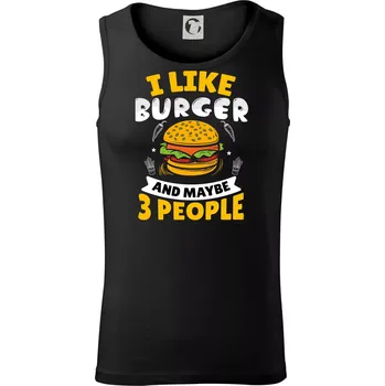 I like burger and maybe 3 people - Tílko pánské Core - 2XL ( Černá )