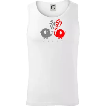 Slon veselý - Tílko pánské Core - L ( Bílá )