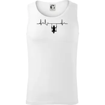 EKG houpačka - Tílko pánské Core - M ( Bílá )