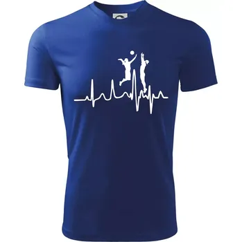 Chlapecké tričko EKG volejbalistky - Dětské triko sportovní (dresovina) - 158 cm/12 let ( Královská modrá )