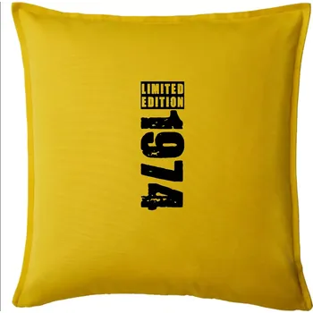 Polštář Limited edition 1974 pruh - Polštář 50x50 - 50x50 - Pouze potah ( Žlutá )