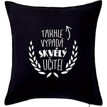 Polštář Takhle vypadá skvělý učitel - Polštář 50x50 - 50x50 - Pouze potah ( Černá )