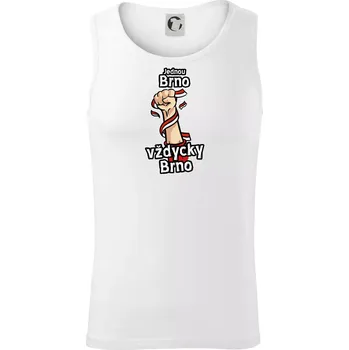 Jednou Brno vždycky Brno - Tílko pánské Core - 2XL ( Bílá )