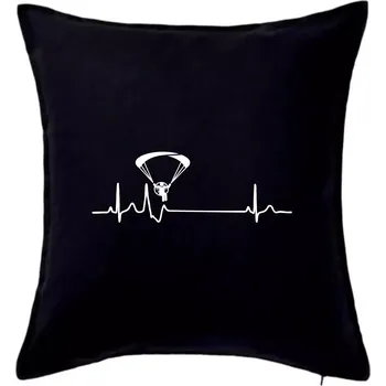 Polštář EKG paramotor - Polštář 50x50 - 50x50 - Pouze potah ( Černá )