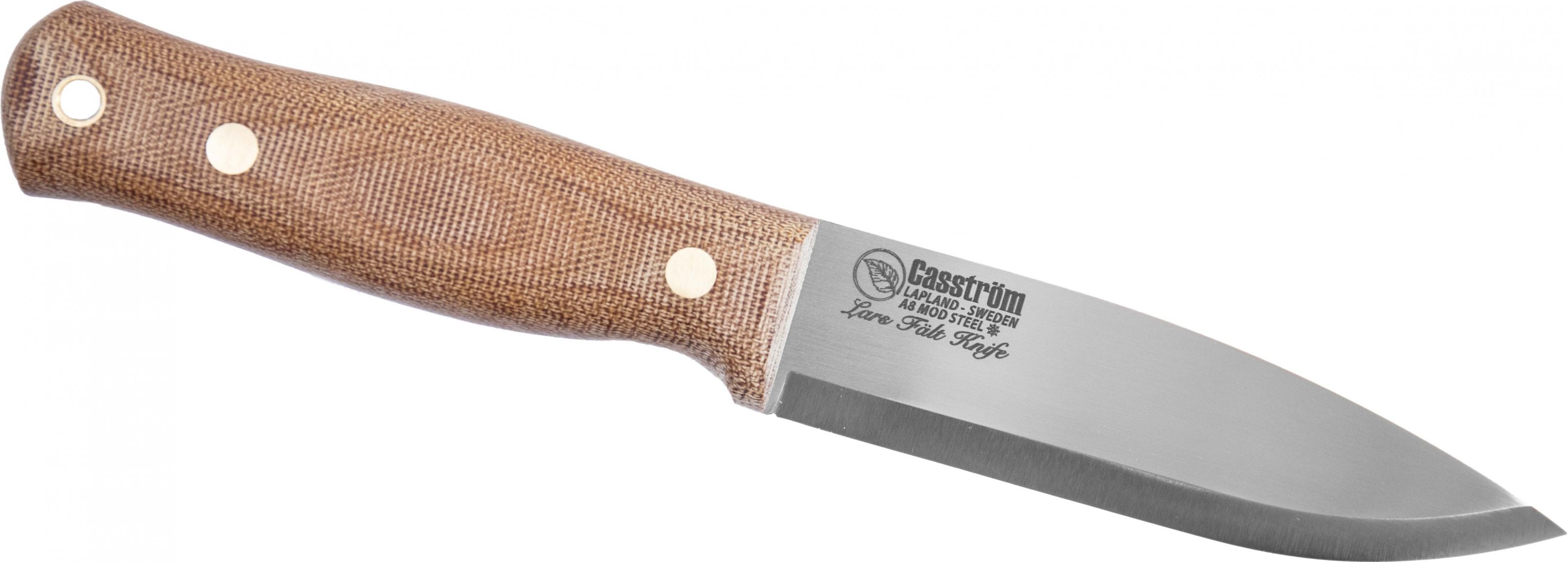 Nůž Casström Lars Fält Knife - Natur Canvas Micarta