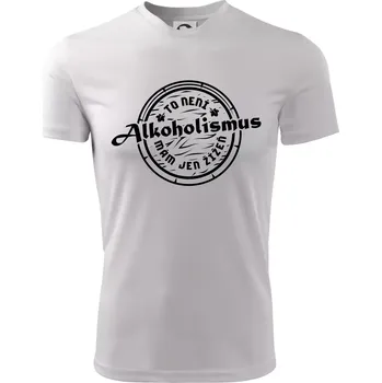 Alkoholismus víno - Dětské triko sportovní (dresovina) - 158 cm/12 let ( Bílá )