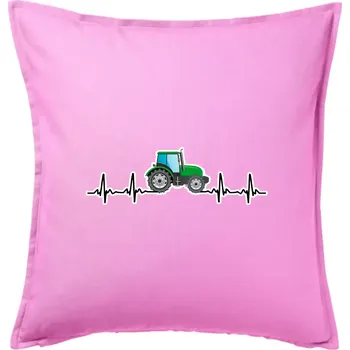 Polštář Traktor barevný ekg - Polštář 50x50 - 50x50 - Pouze potah ( Růžová )
