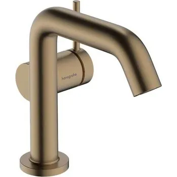 Hansgrohe Tecturis S - Umyvadlová baterie s výpustí Push-Open, CoolStart, EcoSmart, kartáčovaný bronz 73322140