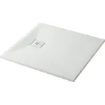 Cerano Pablo Sprchová vanička čtvercová 80x80 cm, SMC/minerální kompozit, strukturovaná bílá matná, CER-481003