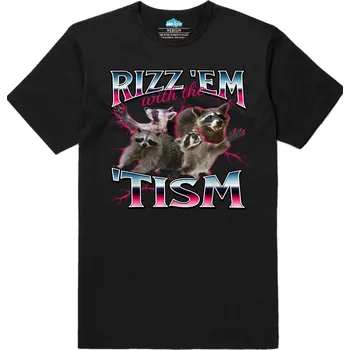 Pánské tričko Pánské tričko Mývalí Rizz Tism (Velikost: L, Barva: Černá)