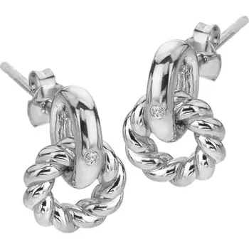 Náušnice Stříbrné náušnice Hot Diamonds Willow DE804