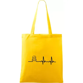 Muzikant volume EKG - Taška bavlněná - 42 x 38 cm ( Žlutá )