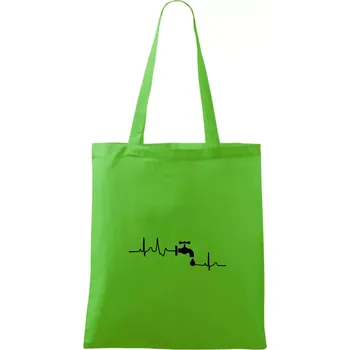 Nákupní taška Instalatér ekg - Taška bavlněná - 42 x 38 cm ( Apple Green )