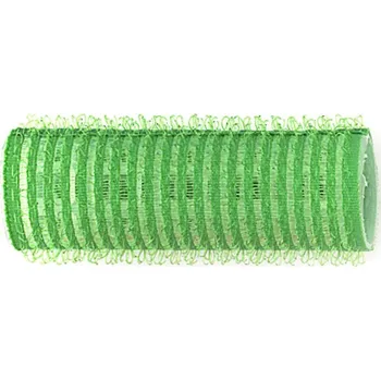 Natáčka na vlasy Sibel natáčky na suchý zip 12 ks zelené průměr 21 mm