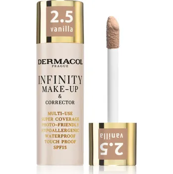 Korektor Dermacol Infinity vysoce krycí make-up SPF 15 odstín 2.5 Vanilla 20 g