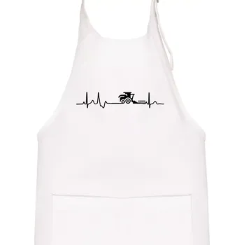 Kuchyňská zástěra Kombajn EKG - Dětská zástěra na vaření - Univerzální velikost ( Bílá )