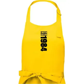Kuchyňská zástěra Limited edition 1984 pruh - Pánská zástěra na vaření - Univerzální velikost ( Žlutá )