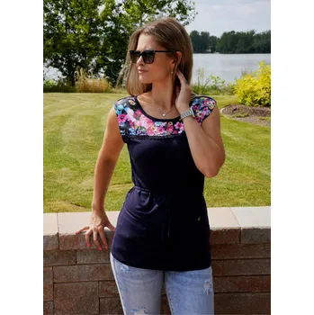 Dámské tričko Dámské triko KIXMI SELLY TMAVÁ MODRÁ S