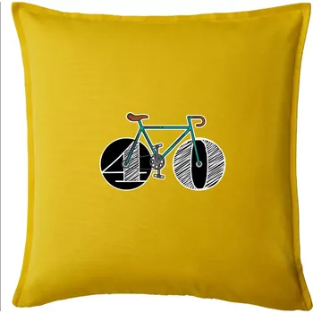Polštář Narozeniny 40 let na kole - Polštář 50x50 - 50x50 - Pouze potah ( Žlutá )