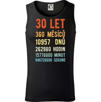 Narozeniny 30 přepočet času - Tílko pánské Core - 2XL ( Černá )