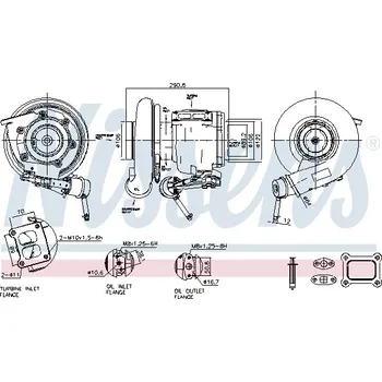 Turbodmychadlo Turbodmychadlo NISSENS 93619