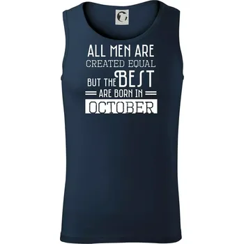 All men are created equal october - Tílko pánské Core - XL ( Námořní modrá (velmi tmavá - téměř černá) )