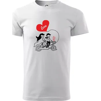 Pánské tričko Kolo manželé - Triko extra velké (5-8XL) - 7XL ( Bílá )