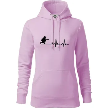 Dámská mikina EKG petanque - Mikina dámská Cape s kapucí - XS ( Orchid )