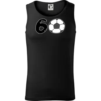Fotbal kulaté narozeniny 60 - Tílko pánské Core - L ( Černá )