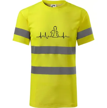 Pánské oblečení EKG šachy - Triko reflexní - HV PROTECT - M ( Neonově žlutá )