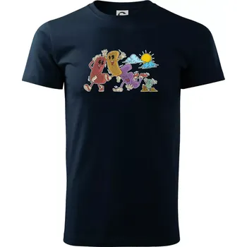 Pánské tričko Jak jde život - Triko extra velké (5-8XL) - 8XL ( Námořní modrá (velmi tmavá - téměř černá) )