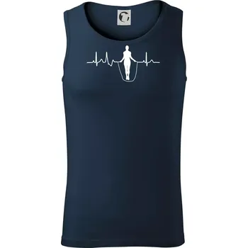 EKG švihadlo - Tílko pánské Core - L ( Námořní modrá (velmi tmavá - téměř černá) )