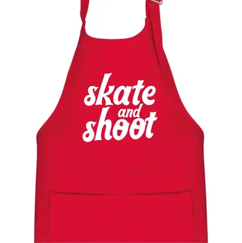 Kuchyňská zástěra Biatlon skate and shoot - Dětská zástěra na vaření - Univerzální velikost ( Červená )