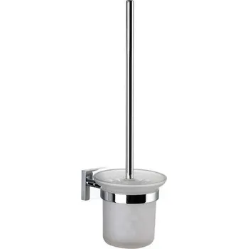 kielle Harmonia - WC štětka nástěnná s držákem, matné sklo/chrom 40523000