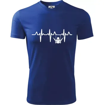 EKG cvičení kruhy - Dětské triko sportovní (dresovina) - 158 cm/12 let ( Královská modrá )