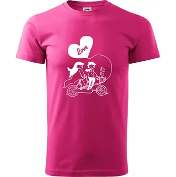 Kolo manželé - Klasické pánské triko vyšší gramáže - XS ( Purpurová )