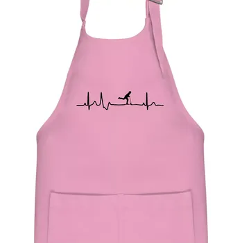 Kuchyňská zástěra EKG koloběžky - Dětská zástěra na vaření - Univerzální velikost ( Růžová )