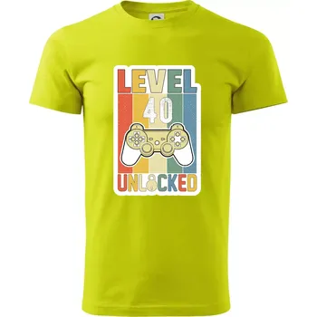 Gaming narozeniny 40 - Klasické pánské triko vyšší gramáže - 3XL ( Limetková )