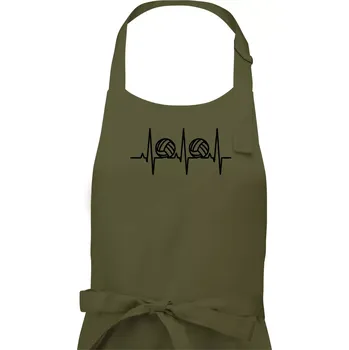 Kuchyňská zástěra Volejbal ekg - Pánská zástěra na vaření - Univerzální velikost ( Khaki )